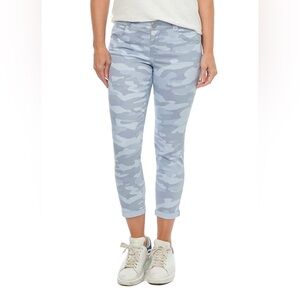 Democracy Jeans Womens 4 Blue Camo Midrise‎ Ab Technology Slimming Shaping Ankle